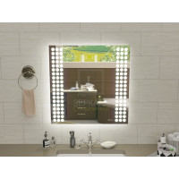 Зеркало с подсветкой для ванной комнаты Терамо 75х75 см
